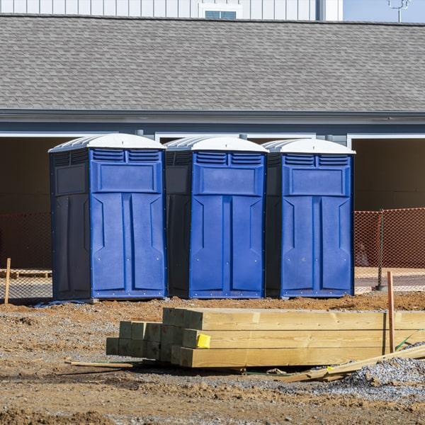 Heavy-duty construction site porta potty in Howell, Michigan