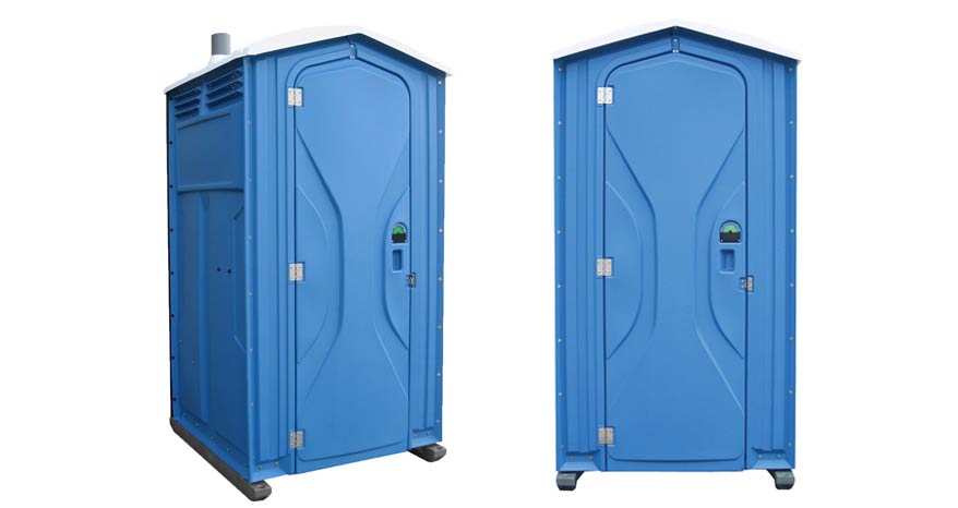 Long-term porta potty units on site in Howell, Michigan